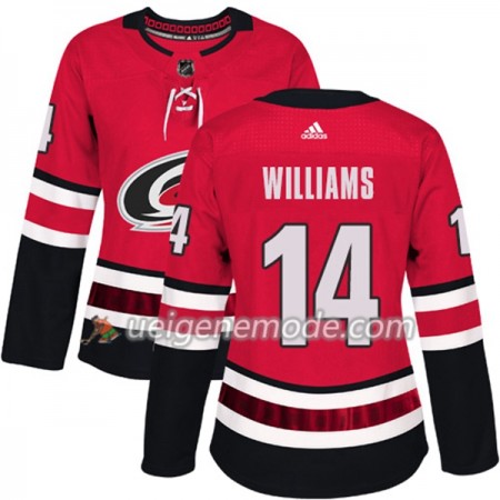 Dame Eishockey Carolina Hurricanes Trikot Justin Williams 14 Adidas 2017-2018 Rot Authentic